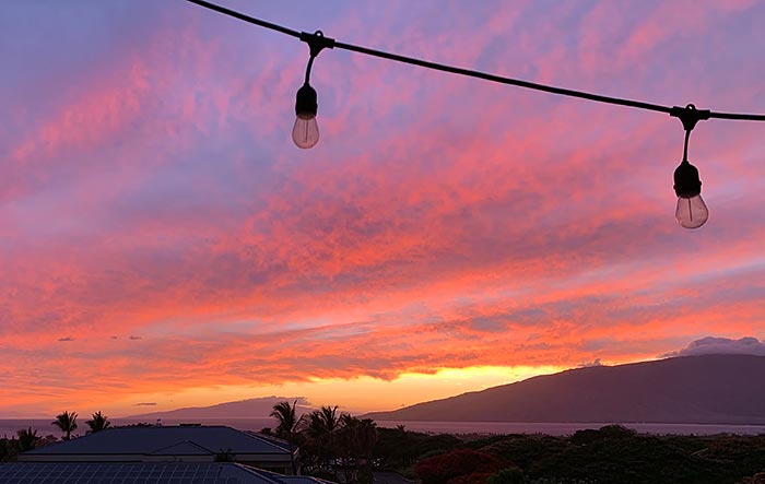 Sunset View at Altitude Deck in Kihei, Maui