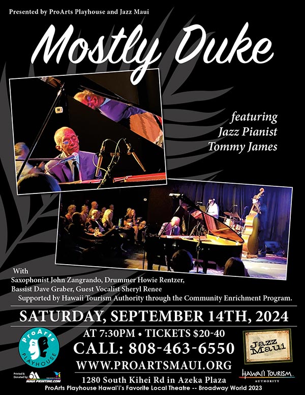 ProArts Playhouse and Jazz Maui present Mostly Jack